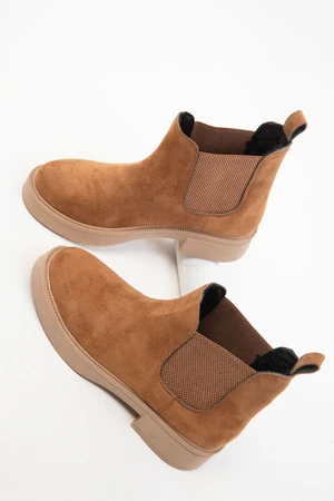 Soho Tan Women's Suede Boots & Booties 18371