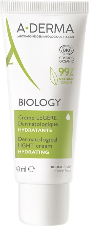 A-DERMA Hydratační pleťový krém Biology (Hydrating Light Cream) 40 ml