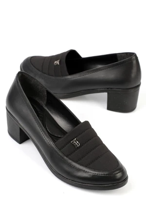 Capone Outfitters Capone Chunky Heel Black Women's Shoes