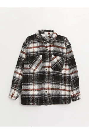 LC Waikiki Boy's Casual Fit Plaid Shirt Jacket