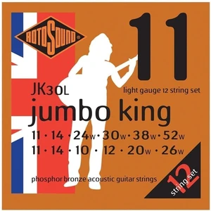 Rotosound JK30L Jumbo King Cordes de guitares acoustiques