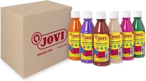 Jovi 502/6B Un set di colori a tempera 6 x 250 ml