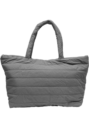 Padded Tote Handbag Grey