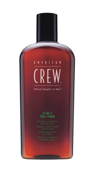 American Crew Šampon s tea tree 3v1 (Shampoo, Conditioner & Body Wash) 250 ml