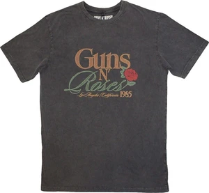 Guns N' Roses Tričko California 1985 Stone Wash Unisex Charcoal Grey L