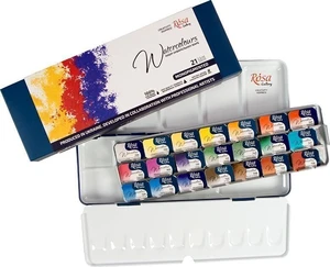 Rosa 3403221 Set Aquarellfarben Monopigmented 21 x 2,5 ml