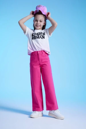 DEFACTO Girl Wide Leg Cotton Trousers