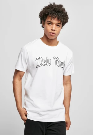 New York Wording T-shirt white