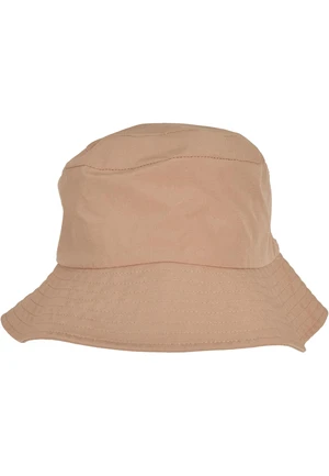 Beige cap with elastic bucket