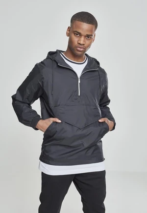 Pull Over Windbreaker Black