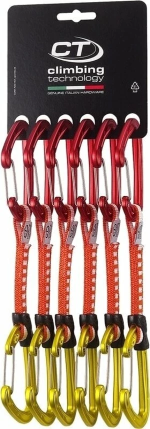Climbing Technology Fly-Weight EVO Set DY Expreska Red/Gold Wire Straight Gate 12.0