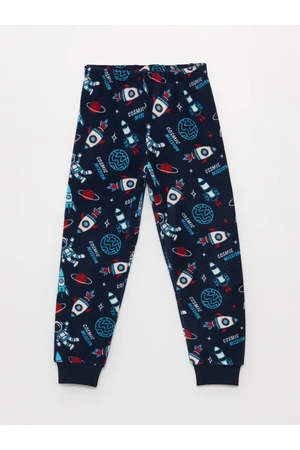 LC Waikiki Boys' Pajamas Bottom with Elastic Waist Patterned Fleece