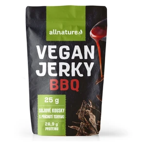 ALLNATURE Vegan BBQ Jerky sušené sójové kousky 25 g