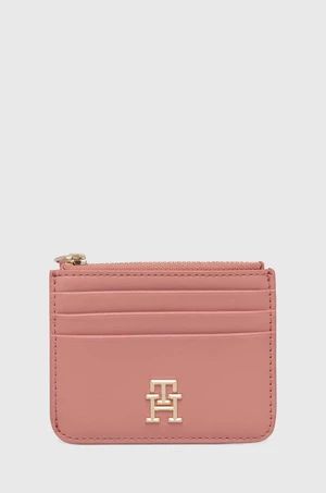 Peňaženka Tommy Hilfiger dámska,ružová farba,AW0AW16016