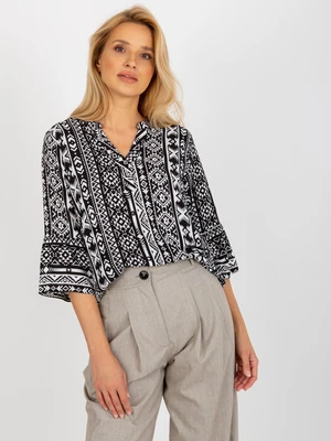 Women's boho blouse with 3/4 sleeve Sublevel - multicolor