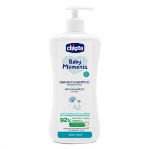 CHICCO Šampón na vlasy a telo s dávkovačom Baby Moments 92 % prírodných zložiek 750 ml