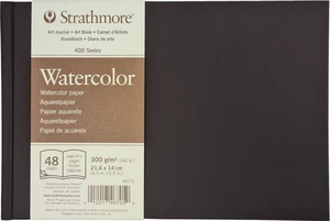 Strathmore Serie 400 Cold Press Watercolour Hardbound Book Skicář 22 x 14 cm 300 g