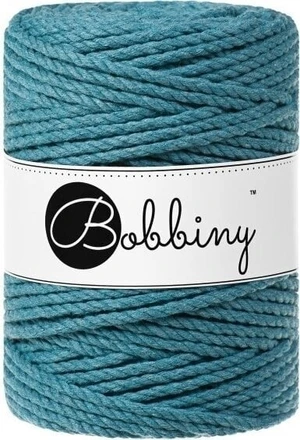 Bobbiny 3PLY Macrame Rope 5 mm 100 m Teal Šňůra