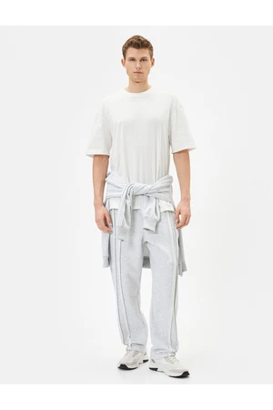 Koton Sweatpants Stitch Detailed Waist Laced Pocket