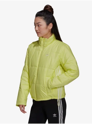 adidas Originals Neon Yellow Ladies Quilted Jacket - Women