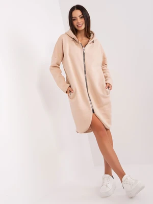 Beige basic long sweatshirt Tina RUE PARIS