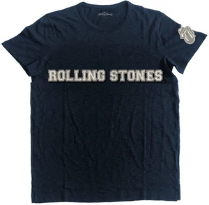 The Rolling Stones Koszulka Logo & Tongue Unisex Navy Blue XL