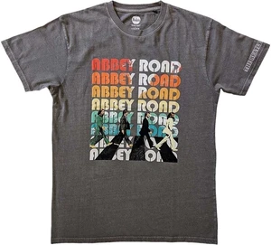 The Beatles T-Shirt Abbey Stacked Unisex Charcoal Grey XL