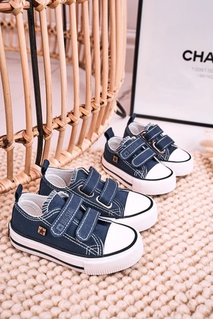 Kids classic sneakers Big Star - dark blue