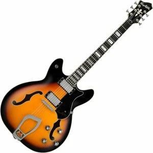 Hagstrom Viking Tobacco Sunburst Guitarra Semi-Acústica