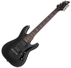 Schecter Omen 7 Negru Lucios