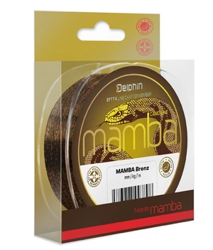 Delphin vlasec mamba feeder bronz - priemer 0,16 mm / nosnosť 2,5 kg / návin 200 m