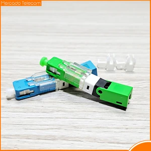 Free Shipping 100,200pcs/lot FTTH ESC250D SC APC and SC UPC Single-Mode Fiber Optic Quick Connector FTTH SM Optic Fast Connector