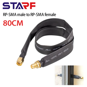 80cm Coaxial Extension Cable RP-SMA Male To RP-SMA Female Helium Hotspot Miner Antenna LoRa Flat-Window Door Feed Thru