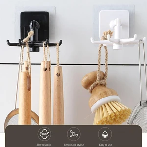 Hook Multi-Purpose Hooks 360 Degrees Rotatable Rack Organizer Tools Storage Spoon Hanger For Kitchen Accessories