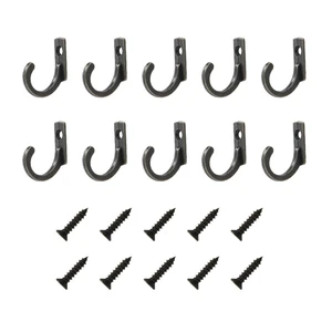 2.2x1.8x0.6cm Coat Hooks Coat Hooks 2.2x1.8x0.6cm Anti-rust Anti-scratch Curved Design Durable Zinc Alloy Bedrooms