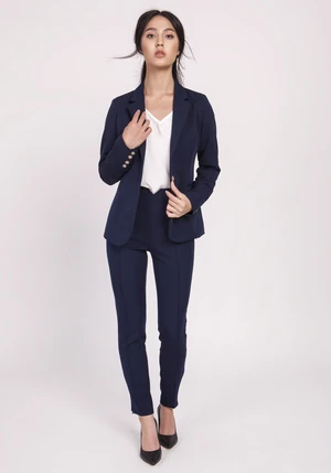 Lanti Woman's Jacket Za118 Navy Blue