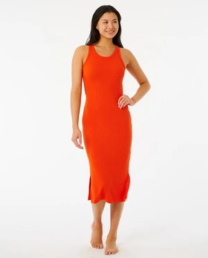 Šaty Rip Curl PREMIUM RIB RACER DRESS Hot Orange