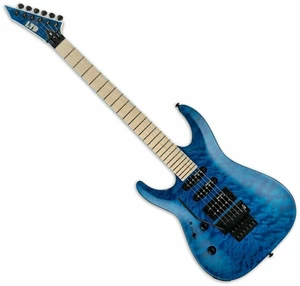 ESP LTD MH-203QM-LH See Thru Blue Guitarra eléctrica