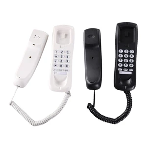 HCD3588 Mini Telephone Wall Mount Caller Telephone Wall Phone Fixed Landline Dropship