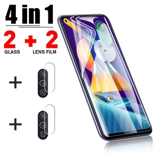 4in1 Hydraulic Protective Glass For Samsung S21 Ultra S21 S20 FE S10 Plus Screen Protector For Samsung Note 20Ultra 10Plus Glass