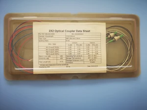 2x2 FBT Coupler 2*2 Singlemode Splitter 1310/1550nm 50/50 1M 0.9MM Loose Jacket FC/APC