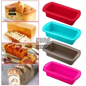 Baking Mold Pan Silicon Rectangular Temperature Resistant Silicon cooking Toast Bread Mold Candy Reusable Nonstick Homemade