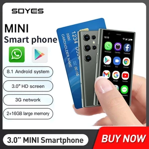 SOYES S23 Pro Mini Smartphones 3G Network 2GB+16GB Android 8.1 Dual SIM Standby 3.0 Inch HD 2600mAh Battery Small Mobile Phone