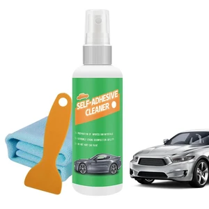 Quick And Easy Sticker Remover Adhesive And Sticker Remover For Car With Scraper Sticky Stains Remover With Scraper All Purpose