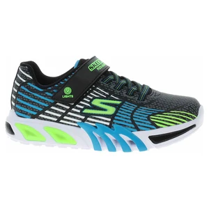 Skechers S Lights - Flex-Glow Elite black-blue-lime 33