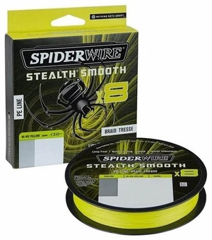 SpiderWire Stealth® Smooth8 x8 PE Braid Hi-Vis Yellow 0,09 mm 150 m 7,5 kg-16 lbs Šňůra