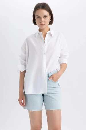 DEFACTO Oversize Fit Voile Long Sleeve Shirt