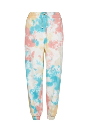 Tommy Jeans Sweatpants - TJW MULTI TIE DYE SWEATPANT white