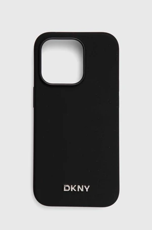 Puzdro na mobil Dkny iPhone 14 Pro 6.1" čierna farba, DKHMP14LSMCHLK,