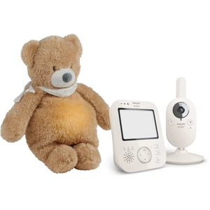 Philips Avent Baby Monitor SCD891/26+NATTOU Sleepy Bear Pale Brown darčeková sada 0 m+(pre bábätká)